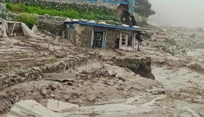 थामेमा दुई हिमतालको विस्फोटले सिर्जित बाढी Image