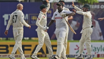 Nathan Lyon Shines as Australia Dominates Sri Lanka on Day Two of First Test in Galle Image
