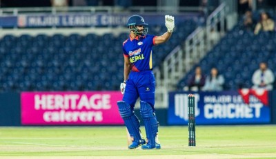 अमेरिकाविरुद्ध आशिफ शेखले बनाए अर्धशतक Image