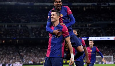 लेवान्डोस्कीको २ मिनेटको धमाका: बार्सिलोनाको रियलमाथि ४-० को ऐतिहासिक जित Image