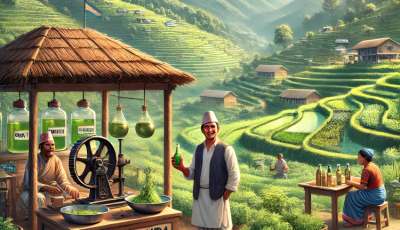 फ्रान्ससम्म पुग्छ इलामको धूपी, पाती र मेन्थाको तेल Image