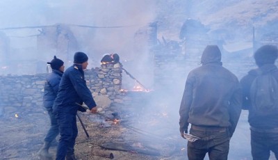 गोरखामा आगलागी हुँदा तीन घर जलेर नष्ट Image