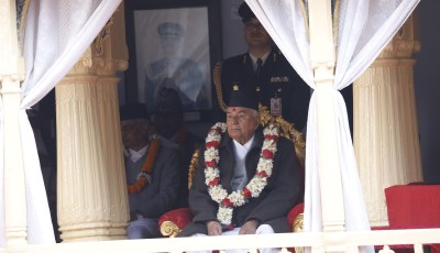तस्बिरमा हेर्नुहोस् राष्ट्रपति पौडेलको वसन्त श्रवण Image