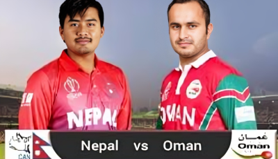 वर्षाले खेल रद्द: नेपाल र ओमानले १-१ अंक बाँडे Image