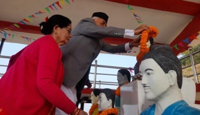 राष्ट्रपति पौडेललाई सहिदपार्क विकासका लागि सहयोगको आग्रह Image