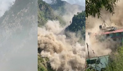 प्रलयकारी बाढी: रसुवाको टिमुरे बजार स्वाहा