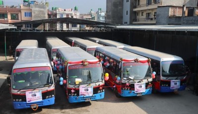 सामाखुसी यातायातद्वारा सात करोड लगानीमा १५ बस सञ्चालन Image