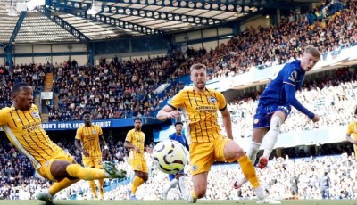 चेल्सी द्वारा  ब्राइटनलाई ४–२ गोलले पराजित Image