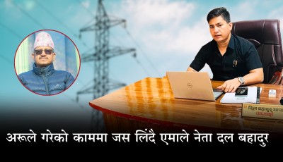 पालिकाले गरेको काममा नाटकीय रूपमा जस लिंदै एमाले नेता दल बहादुर Image