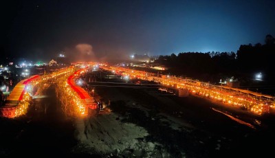 औरही खोलामा  छठ घाटको रात्रिकालीन दृश्य Image