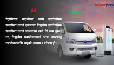 किन घट्दैन विद्युतिय गाडीको भाडा ?? Image