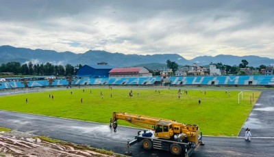 दसौं राष्ट्रिय खेलकुद प्रतियोगिताका लागि कर्णालीमा अत्याधुनिक संरचना निर्माण हुदैँ Image