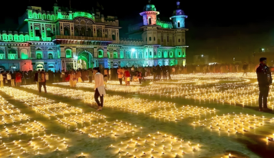 जनकपुरधाममा राम मन्दिर वार्षिकोत्सव: १ लाख २५ हजार दीप प्रज्ज्वलित Image