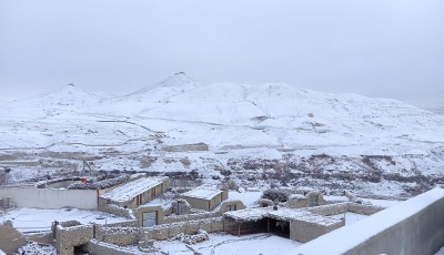 Lomanthang Turns White After Snowfall Image