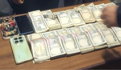 किराना पसलबाट १२ लाख बढी नगद र गाँजा बरामद