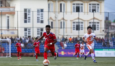 नेपालले भुटानलाई पेनाल्टी सुटआउटमा हराउँदै साफ च्याम्पियनसिपको फाइनलमा प्रबेश गर्यो Image