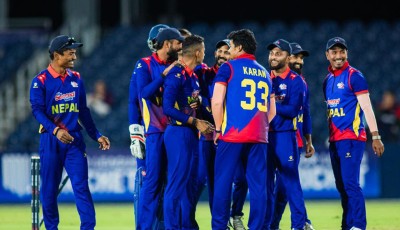 नेपालले इङ्ल्याण्डलाई छ विकेटले हरायो Image