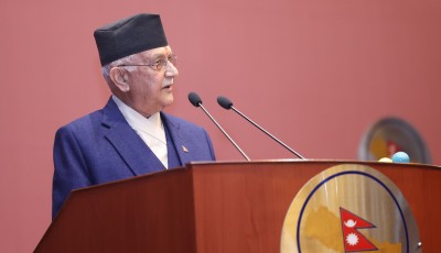 राष्ट्रिय सभामा प्रधानमन्त्री सम्बोधन गर्दै Image