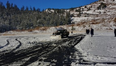 Snow Cleared from Simkot Airport After Heavy Snowfall Image