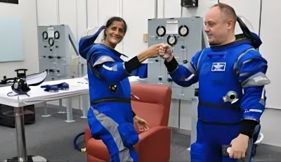 अन्तरिक्षबाट मतदान गर्ने तयारीमा अमेरिकी अन्तरिक्ष यात्री सुनीता विलियम्स र बुच विलमोर Image