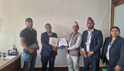 सुर्नया गाउँपालिका र खाद्य व्यवस्था तथा व्यापार कम्पनीबीच सम्झौता Image