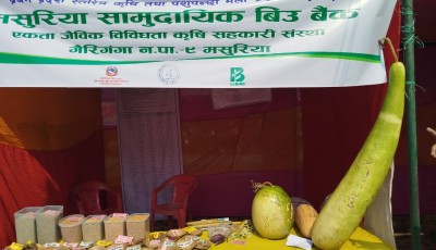 धनगढी कृषि मेलामा १६ किलोको लौका अवलोकन गर्नेको भीड Image