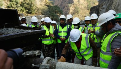 म्याग्दीमा ५३.५ मेगावाट क्षमताको अपर म्याग्दी-१ जलविद्युत् आयोजनाको बाँध निर्माण सुरु Image