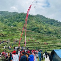 म्याग्दीमा भूमेपूजापछि ‘लिङ्गो जुधाउने’ अनौठो परम्परा Image