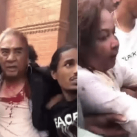 जेनजीबाट कुटिए पूर्वप्रधानमन्त्री देउवा र उनकी पत्नी Image