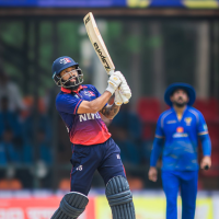 ऐरीको शानदार अर्धशतक, यूएईविरुद्ध नेपालको संघर्षपूर्ण इनिङ्स Image