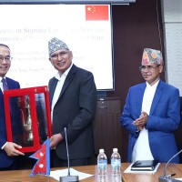 रसुवा गढी बाढी पछिको पुनर्निर्माणमा सघाउने चिनीयाँ प्रतिबद्धता Image