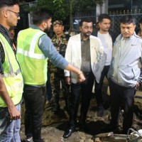 खानेपानीमन्त्री यादवद्वारा राति छड्के अनुगमन तथा निरीक्षण Image