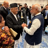 चीनमा प्रधानमन्त्री ओली र भारतीय समकक्षी मोदीबीच भेटबार्ता Image