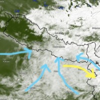 काठमाडौंसहित देशका मध्य र पूर्वी भूभागमा झरी लम्बियो, भोलिदेखि मौसम खुल्ने अनुमान Image