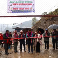 म्याग्दीको डाँडागाउँमा ५५ लाखमा खेलमैदान र भवन निर्माण Image