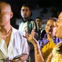 प्रधानमन्त्री कार्कीको राजीनामा माग्दै सुदन गुरुङ नेतृत्वमा बालुवाटारमा प्रदर्शन Image