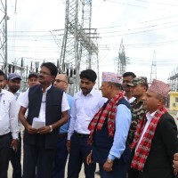 ऊर्जा मन्त्री खड्काद्वारा देशकै ठूलो ढल्केबर सब स्टेशनको निरीक्षण Image